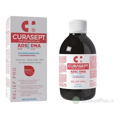 Curasept ADS DNA RELIEF PRO s chlórhexidínom 0,20 % + chlórbutanol 200 ml