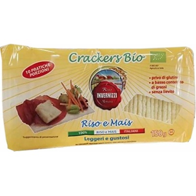 Invernizzi bio ryžovo‑kukuricové krekry 150 g