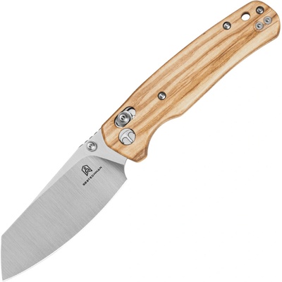 Bestechman CICADA'S WING 10Cr15MoV Satin with Olive Wood handle BMK06-W-1