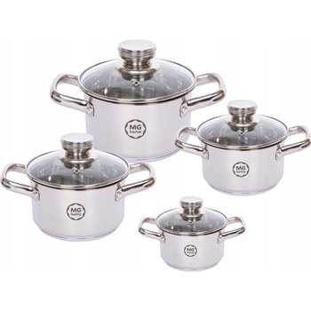Sada hrnců MG Home Stilo nerezová ocel 8 dílů