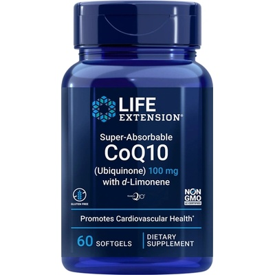Life Extension CoQ10 Ubiquinone, 100 mg, 60 капсули, Life Extension (01951 LE)