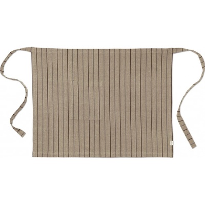 ferm LIVING zástěra ITO 72x86 cm tmavě písková bavlna