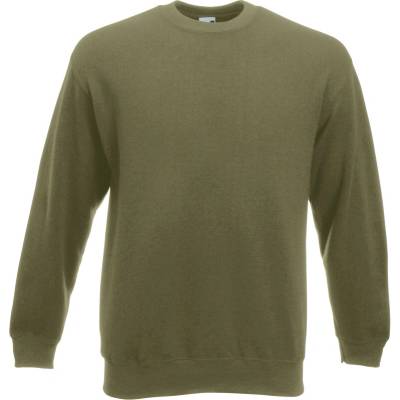 Fruit of the Loom mikina Iconic Premium Set-In Sweat classic oli