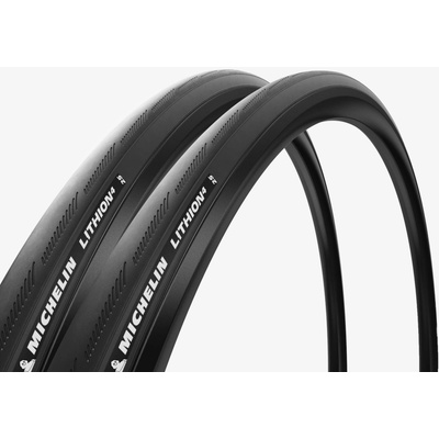 MICHELIN Sada 2 plášťů na silniční kolo s kevlarovou patkou Michelin Lithion 4 700 × 25c