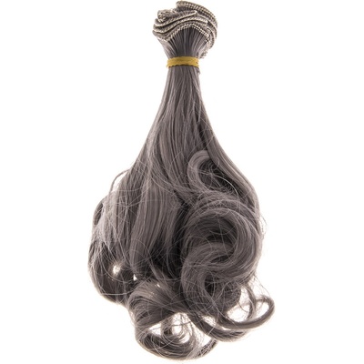 Vlasy pro panenku rovné se zvlněným koncem 15cm - č. 31