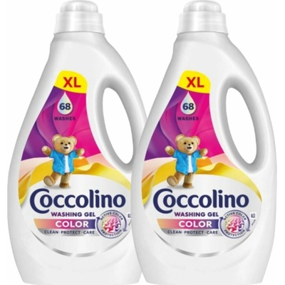 Coccolino Color Liquid Washing prací gel 2 x 2,72 l 136 PD