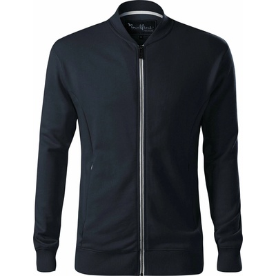 MALFINI Premium mikina Bomber s kontrastním kovovým zipem modrá námořní tmavá