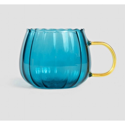 HOMLA Sklenice s uchem BEVANDA modrá 400 ml