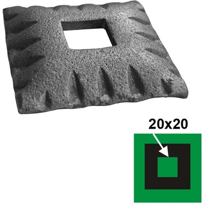 EKOfence Rozeta 77x77, 21,5x21,5, h17mm 6698