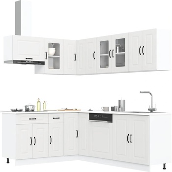 vidaXL Комплект кухненски шкафове от 11 части Kalmar, инженерно дърво (3314881)