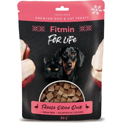 Dibaq Fitmin For Life Лакомства от замразена патица за кучета и котки 10 бр