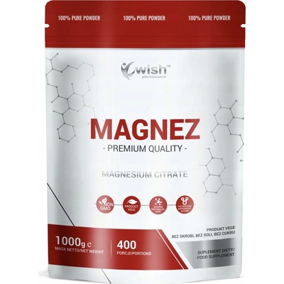 Wish Magnesium Citrate prášok 1000 g
