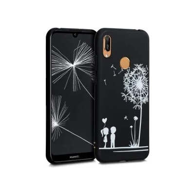 kwmobile Калъф с дизайн глухарчета за Huawei Y6 (2019) - черен