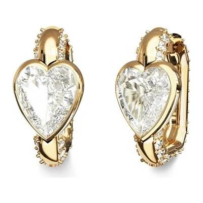 GUESS Náušnice Crystal Love Gold JUBE06365JWYGTU