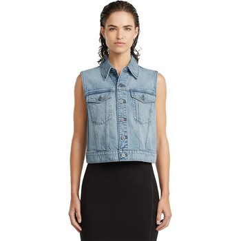 G-STAR Потник G-Star Shrunken vest - Blue (Sun Faded Cloudburst)