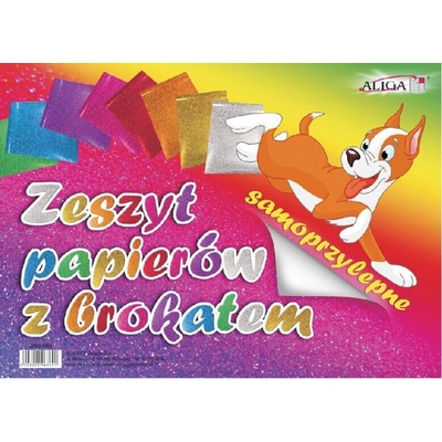 ZET servis Barevný papír B5 brokát, samolepicí, 8 barev