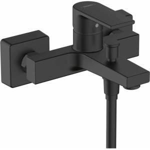 Hansgrohe Едноръкохватков смесител за вана и душ Hansgrohe Vernis Shape, матово черен (71450670)