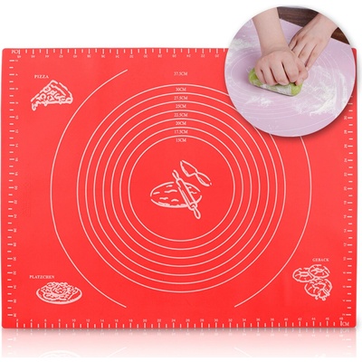 Royal Kitchen RK-1458 Silikónová podložka na cesto 50x39,7 cm, červená