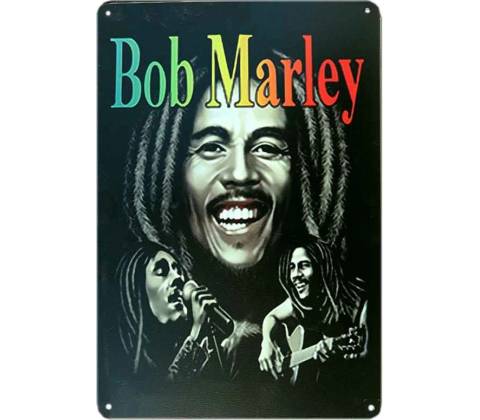 Plechová cedula Bob Marley