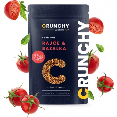 Crunchy Worms Rajče a bazalka 20 g