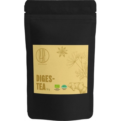 BrainMax Pure DIGES TEA čaj pro dobré trávení Bio 50 g
