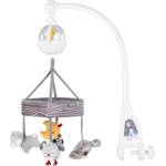 Chipolino Музикална въртележка за кошара с проектор Chipolino - Спящата гора, сива (MILSLP2601SF)