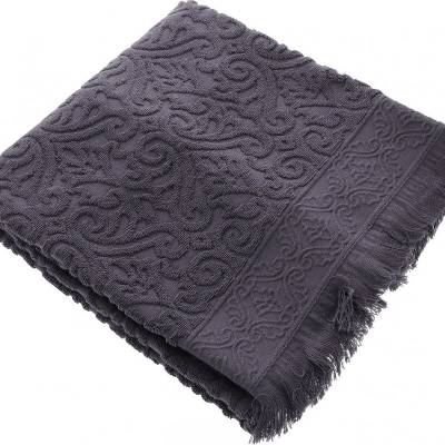 ISSIMO TARREN INDIGO Home tmavošedá Bavlna 70x140 cm