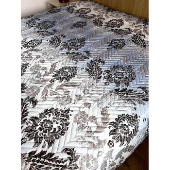 Image 1 of GoHome Двулицево шалте Черни/Сиви орнаменти