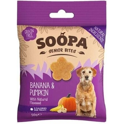 Soopa Healthy Bites Senior s banánom tekvicou a ľanovým semienkom 50 g