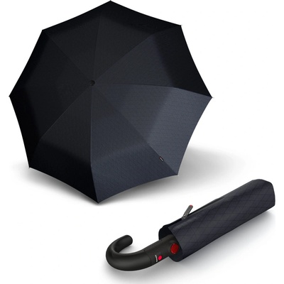 Knirps T.260 Medium duomatic Black pánský plně-automatický deštník černý