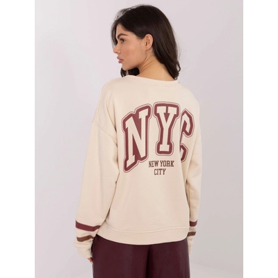 Factory Price Sweatshirt-MJ-BL-H2496.27-beige krémová tmavočervená