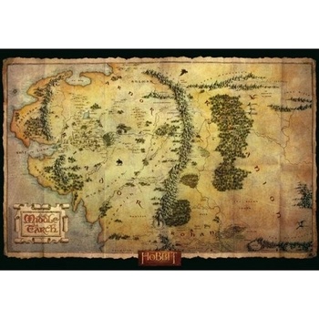 Hobit - Mapa Středozemě