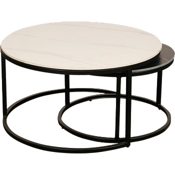 Carmen Комплект холни масички frisko - черно + бял (3530692)