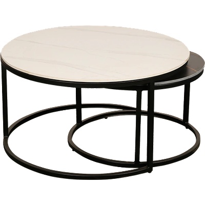 Carmen Комплект холни масички frisko - черно + бял (3530692)