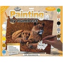 Malování podle čísel Lvice s lvíčaty