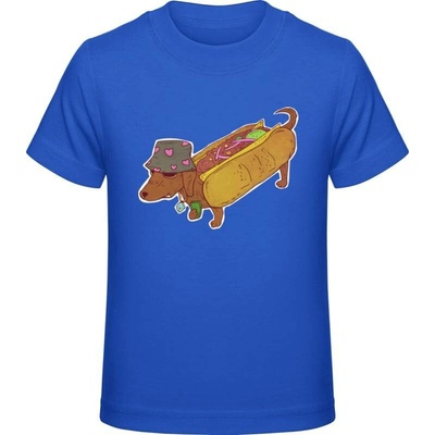 Premium tričko pro děti Design Pes Hot-Dog královská
