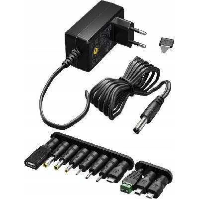 Univerzální napájecí adaptér 11 koncovek 3V - 12V max. 12W A