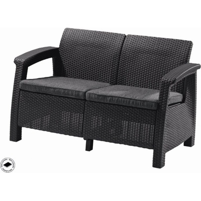 Keter Corfu love seat grafitová