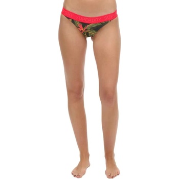 Superdry Logo Triangle bikini top - Green (Paradise Khaki Print)
