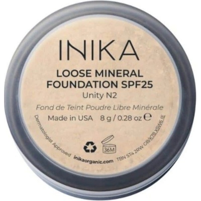 INIKA Organic Sypký minerálny púdrový make-up SPF25 Loose Mineral Foundation Unity 8 g