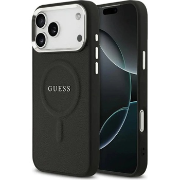 GUESS Калъф Guess Classic Logo MagSafe за iPhone 17 Pro Max - черен