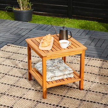Casaria Washington 101732 Zahradní stolek, akáciové dřevo 45x45x45cm