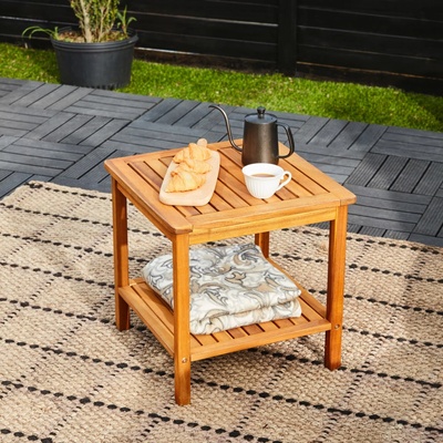 Casaria Washington 101732 Zahradní stolek, akáciové dřevo 45x45x45cm