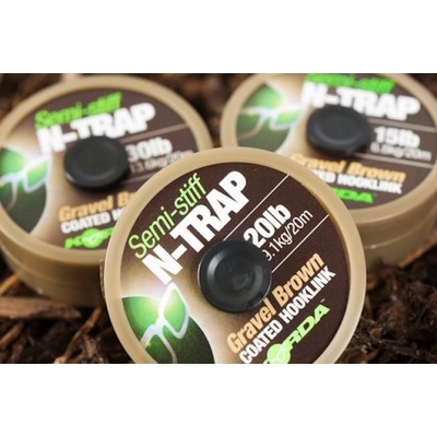 Korda Šnúra N-Trap Semi Stiff Gravel Brown 20m 20lb