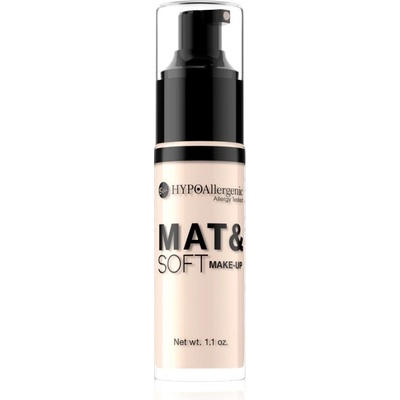 Bell Hypoallergenic Mat&Soft ľahký zmatňujúci make-up 00 Alabaster 30 ml