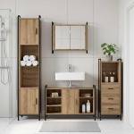 vidaXL Комплект шкафове за баня 4 бр. Дъб артизан 40 x 36 x 181 см (3444638)