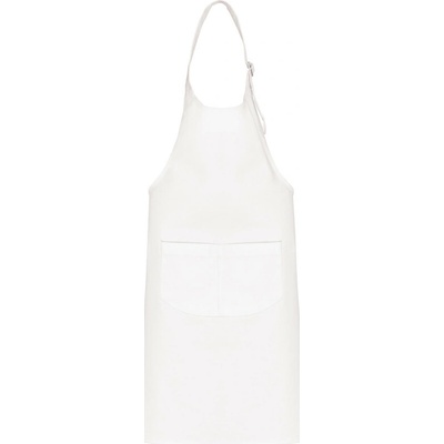Kariban Zástěra K889 s laclem dětská COT20K88900199-white Bílá