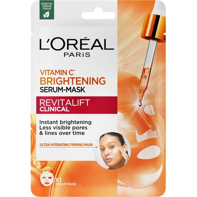 L’Oréal Paris Revitalift Clinical rozjasňující pleťová maska s vitaminem C 26 g