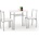 Halmar Трапезен комплект LANCE с 2 броя столове I Различни цветове (halmar/ LANCE/table+chairs)
