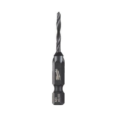 MILWAUKEE 4932498261 závitník strojní kombinovaný 3v1, M3*52mm, upnutí 6-hran 1/4" 4932498261